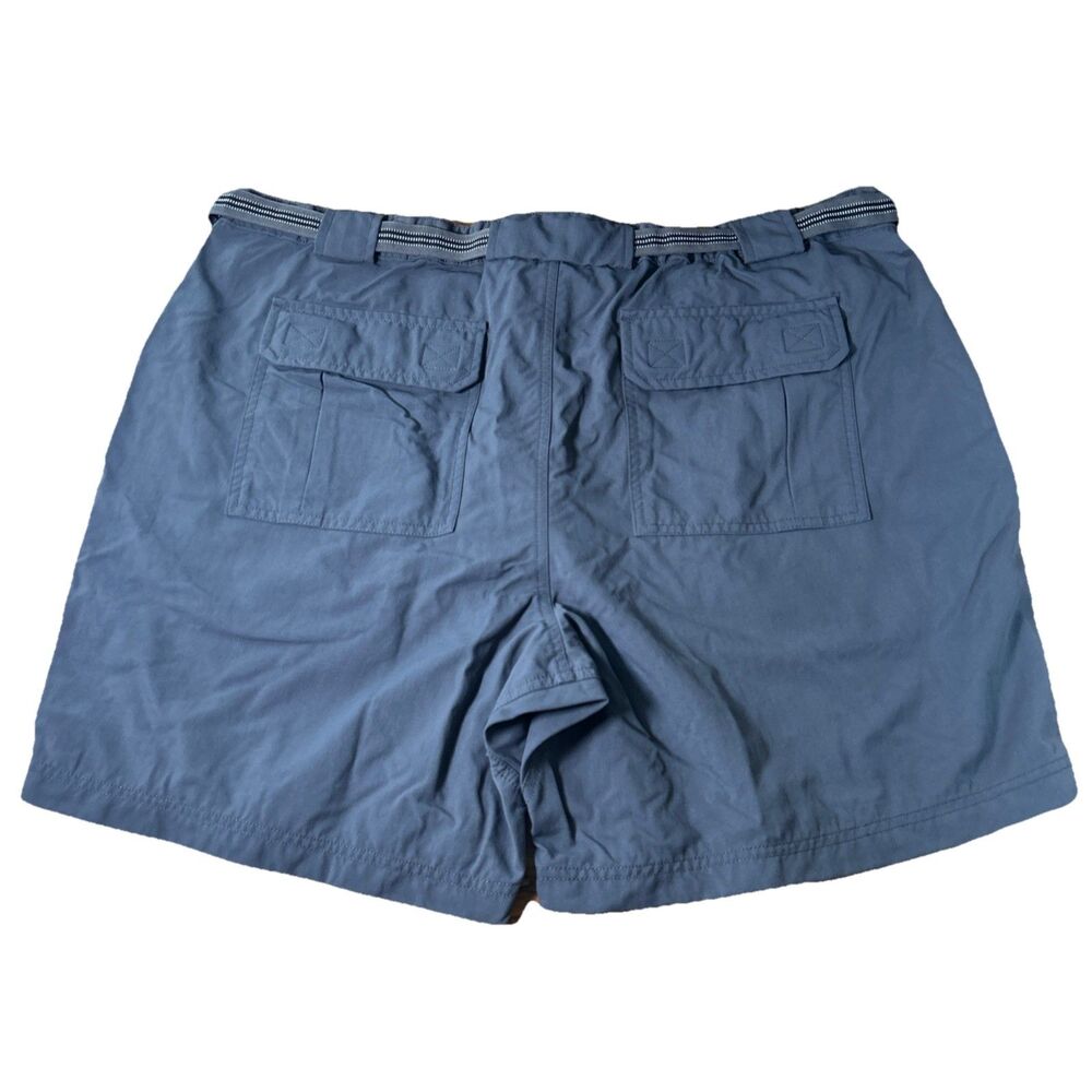 Duluth Trading Dry On The Fly 7” Cargo Shorts Men’s 2XL Blue‎ Nylon Hiking - Picture 2 of 4